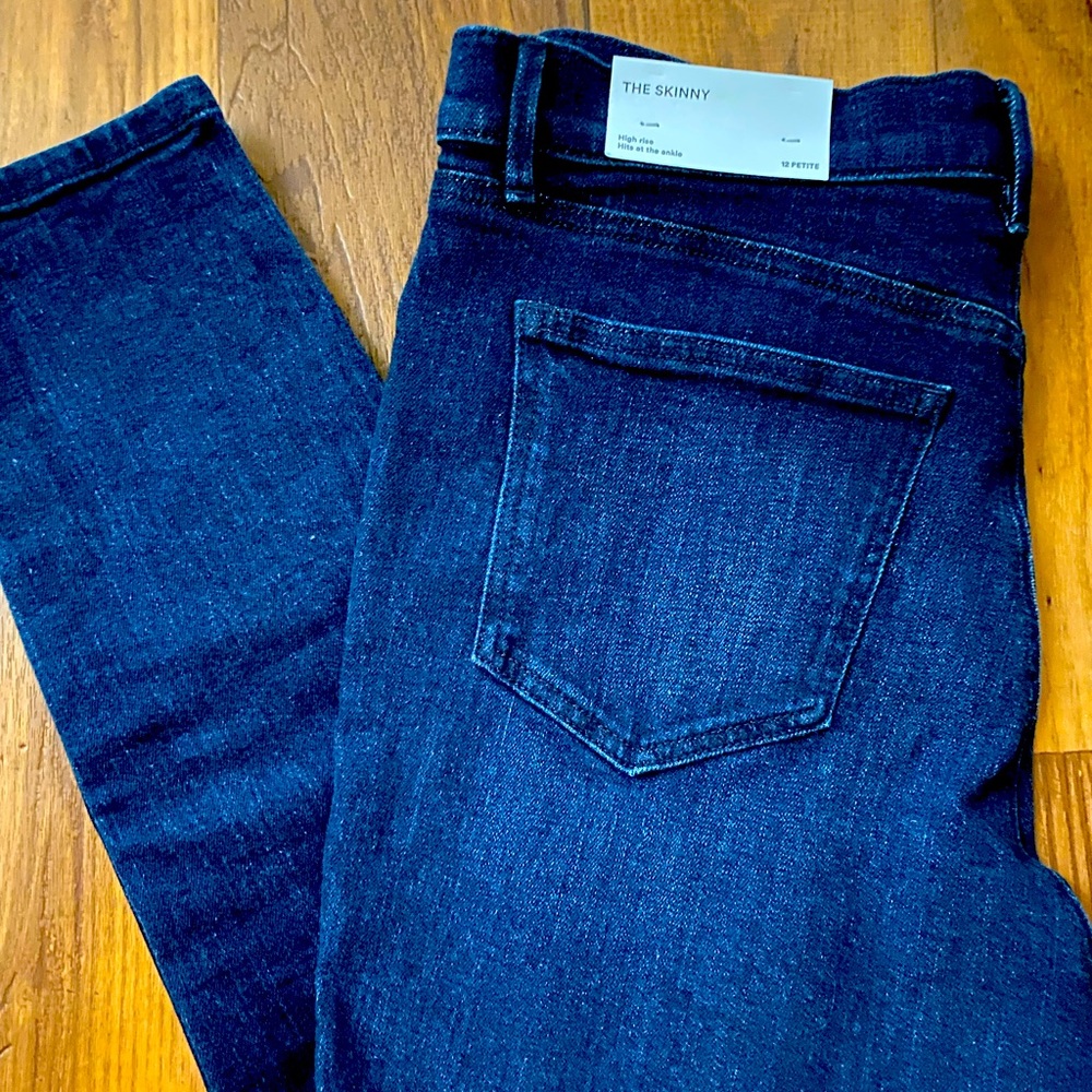 Ann Taylor Loft The Skinny ankle denim jean 12P